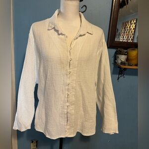 Kirious Los Angeles, White Cotton, Button Down, Shirt